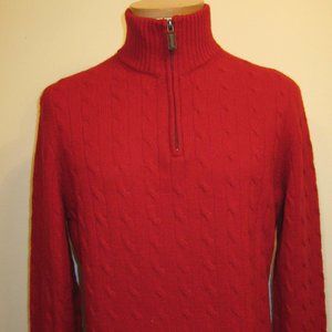 J. Crew Mens Sweater M Red Lambs Wool